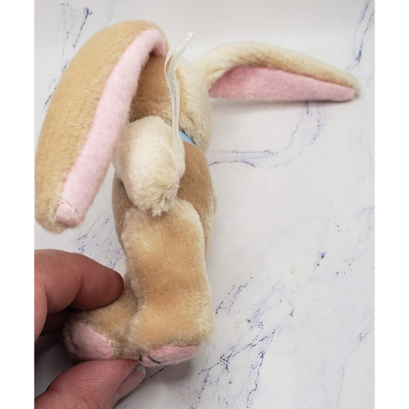 Bunny Rabbit Stuffed Animal Plush Lot of 2 Purple Brown Easter Spring - Picture 11 of 14